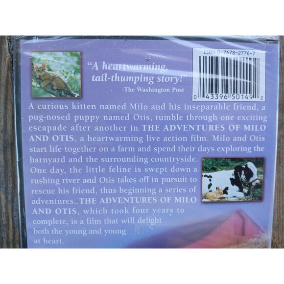 NEW, SEALED - The Adventures Of Milo & Otis DVD New Sealed Classic For All Ages - Picture 4 of 5